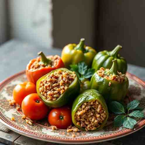 Egyptian Mahshi - Stuffed Veggies with Meat & Rice Recipe